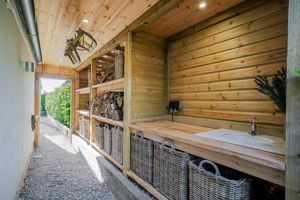 Covered walkway with storage - click for photo gallery